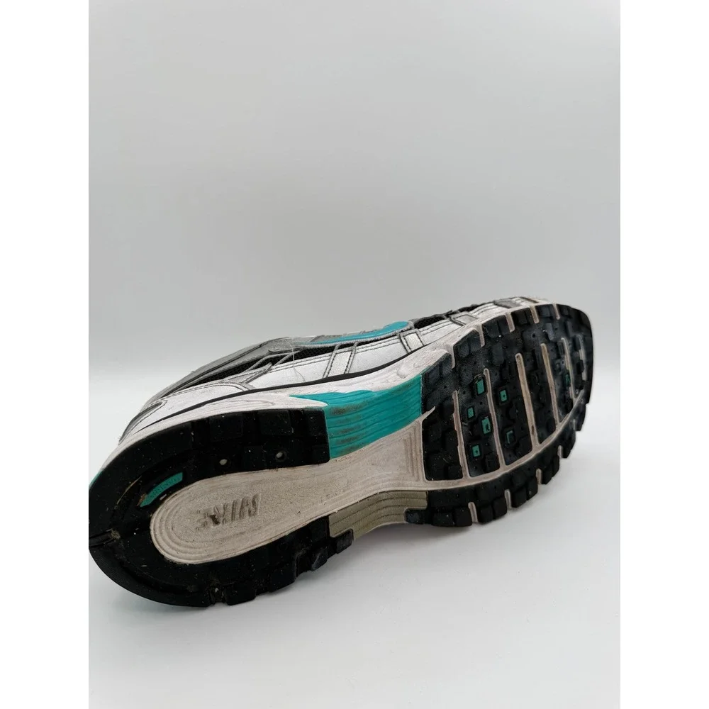 Nike P-6000 Bowerman Series White Metallic Silver Teal CD6404-103 Mens Size 11